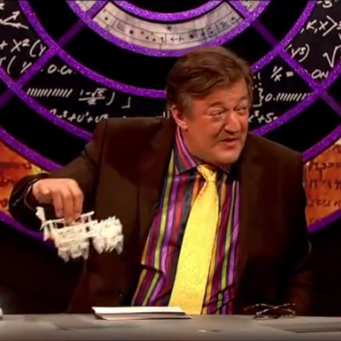 BBC's QI featuring the 3D printed Strandbeest - Stephen Fry, Jimmy Carr and Alan Davies amazed and excited about the 3D printed Strandbeest